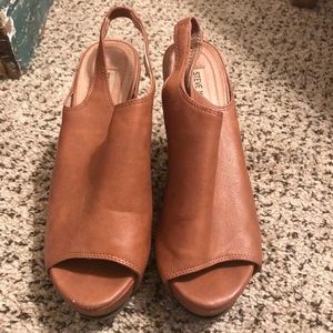 Steve Madden Open-toe Slingback Wedges